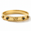 Butterfly Noir Zircon Bangle
