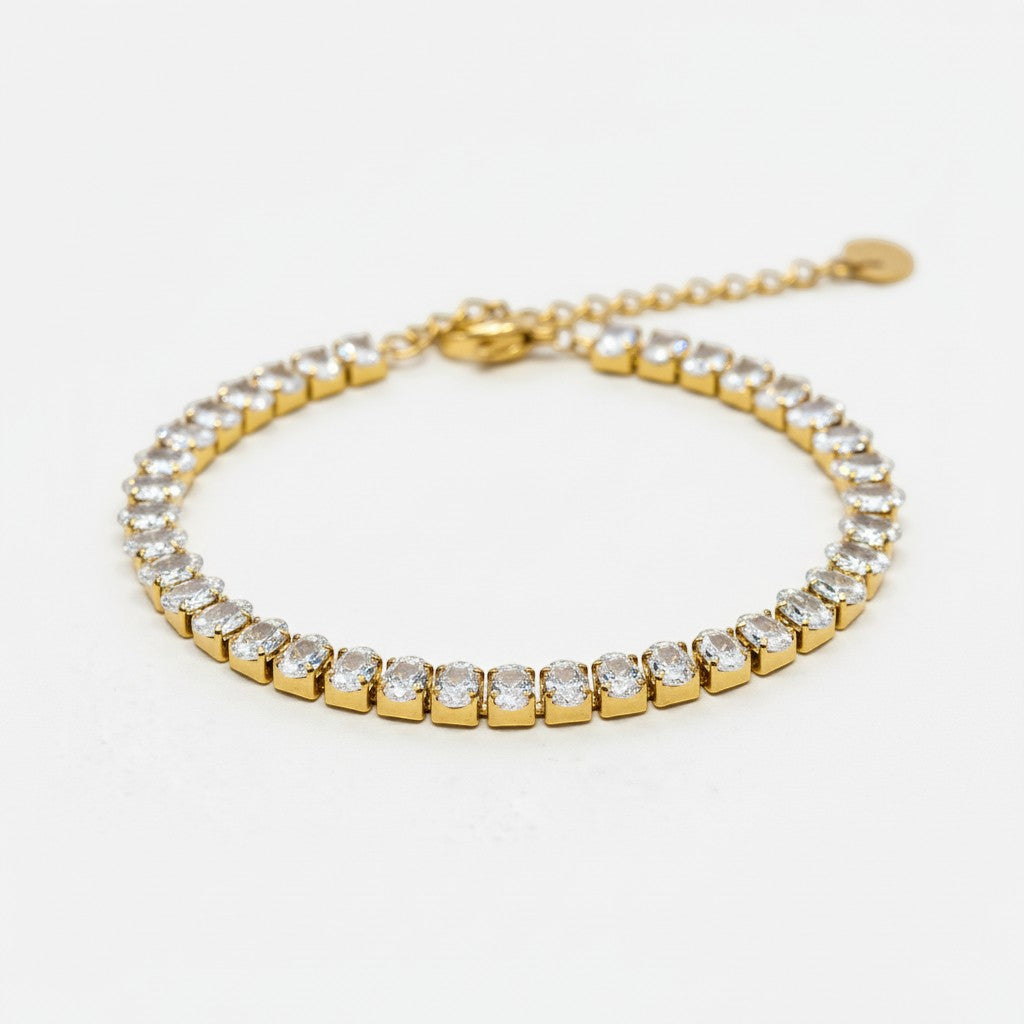 Aurelia Oval Tennis Bracelet