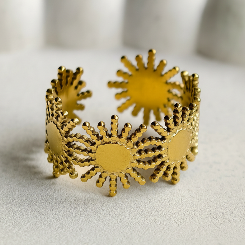 Solara Sunburst Ring