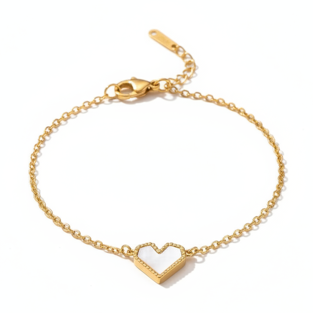 Lumiere Enamel Heart Bracelet