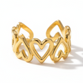 Lila Heart Outline Ring