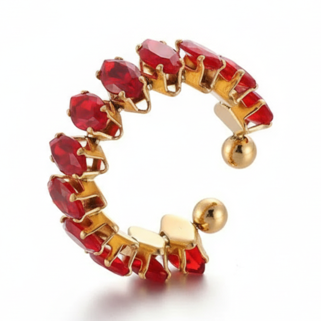 Crimson Eye Statement Ring