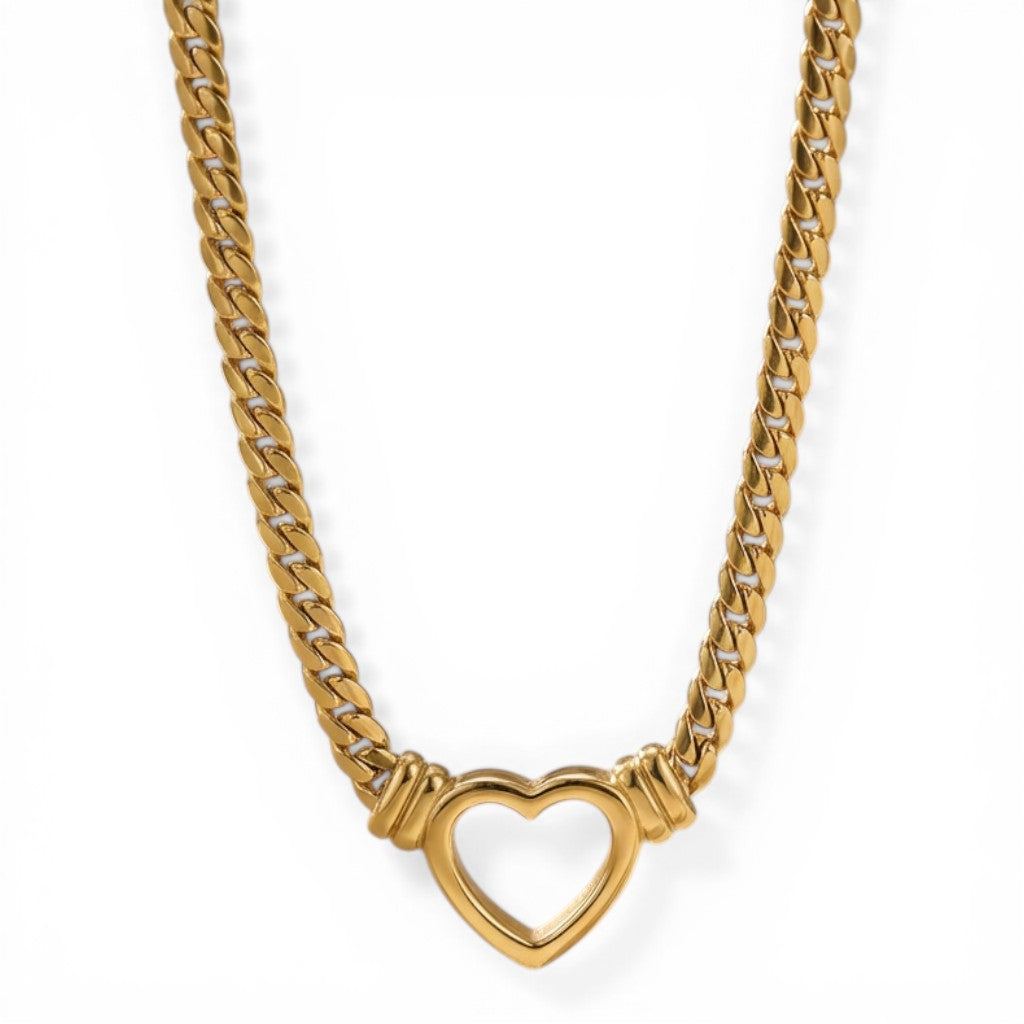 Nova Heart Cuban Necklace