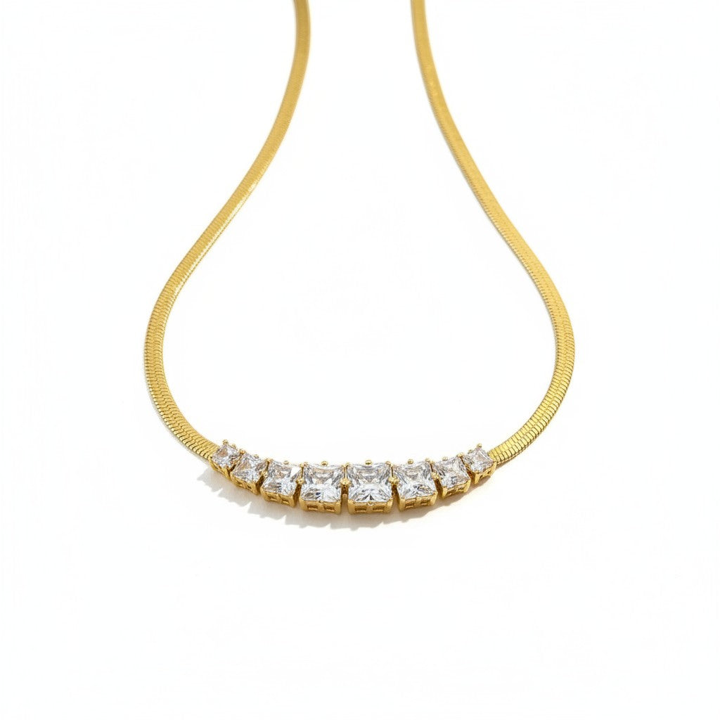 Vesper Square Spark Necklace
