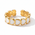 Opal Heart Whisper Ring
