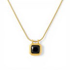 Midnight Prism Retro Pendant Necklace