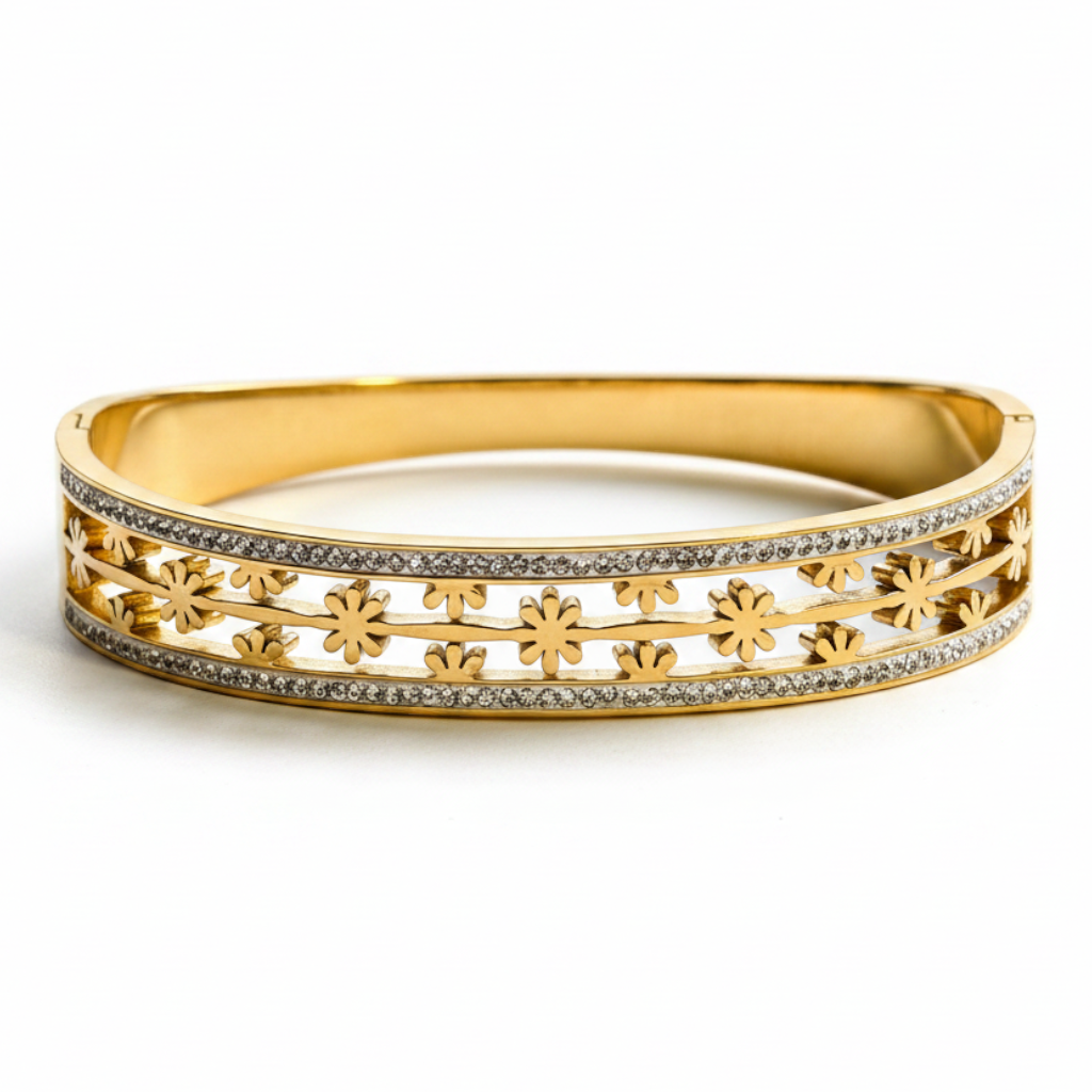 Daisy Bloom Channel Bangle