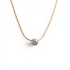 Solitaire Glow Promise Necklace