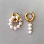 Sophie Mismatched Freshwater Pearl Drop Earrings