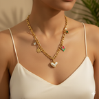 Solstice Charm Cascade Necklace