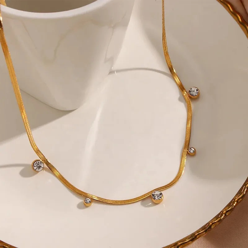 Amelia Multi Charms Zircon Necklace