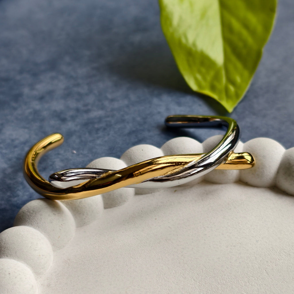 Twist Duo Open Bangle