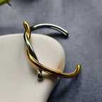 Twist Duo Open Bangle