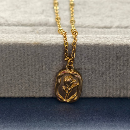 Bloom Wax-Stamp Floral Necklace