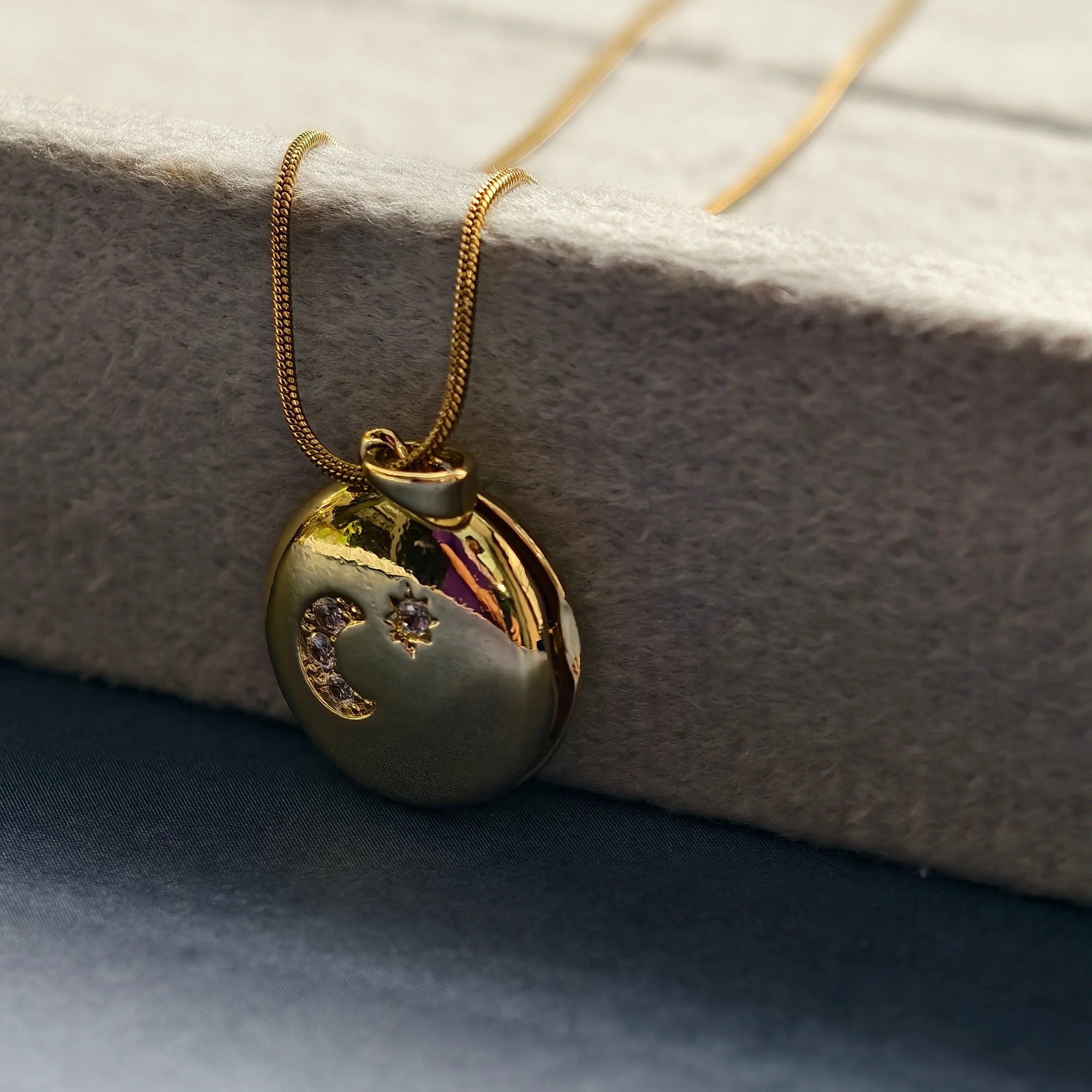 Celestial Secret Locket Necklace