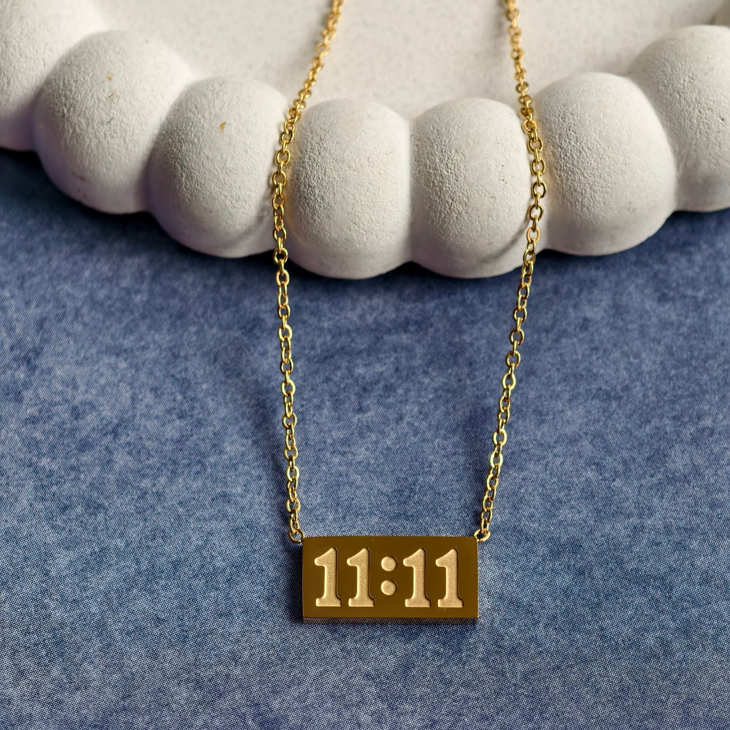 11:11 Gold Bar Necklace