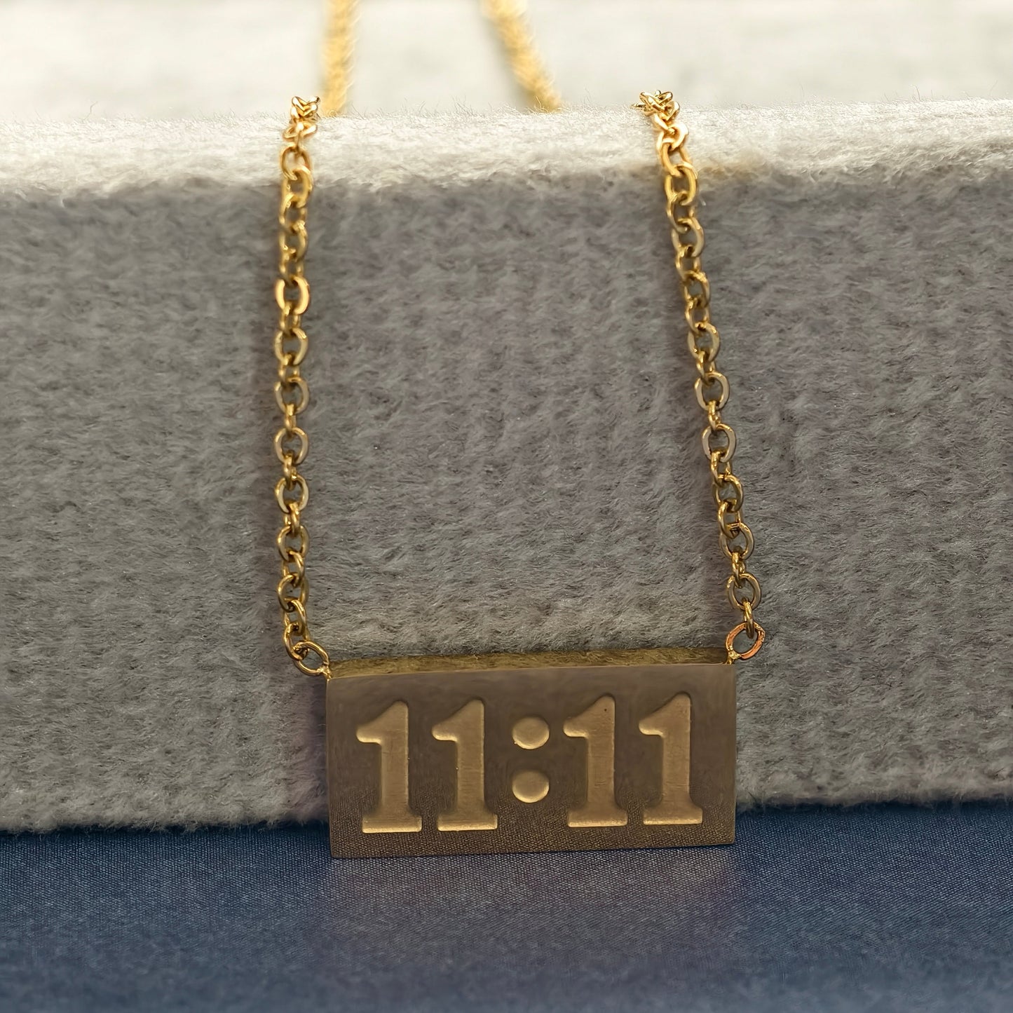 11:11 Gold Bar Necklace