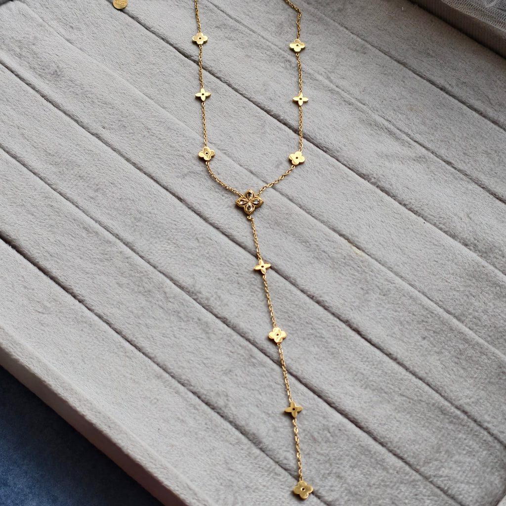 Four Leaf Glow Y-Necklace