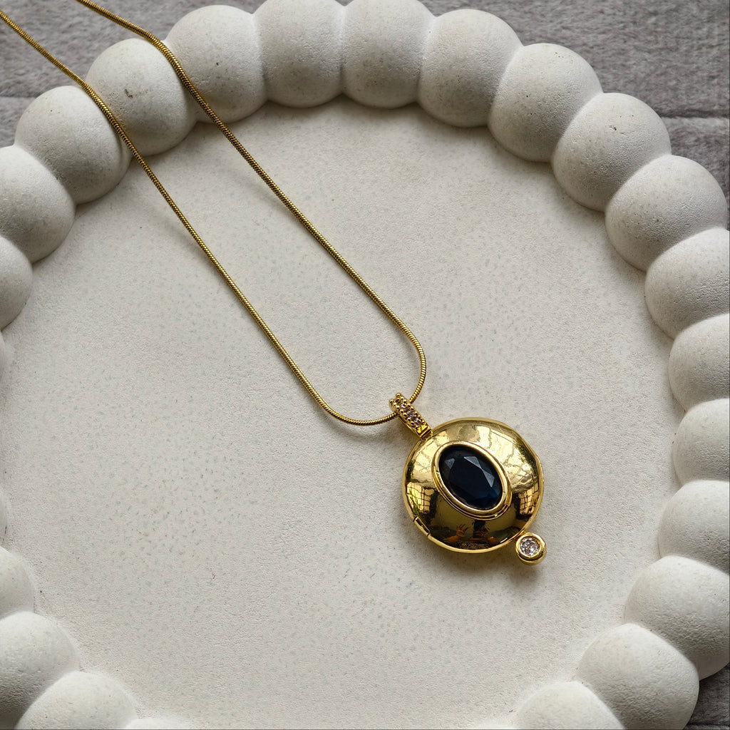 Luna Orbit Locket Necklace