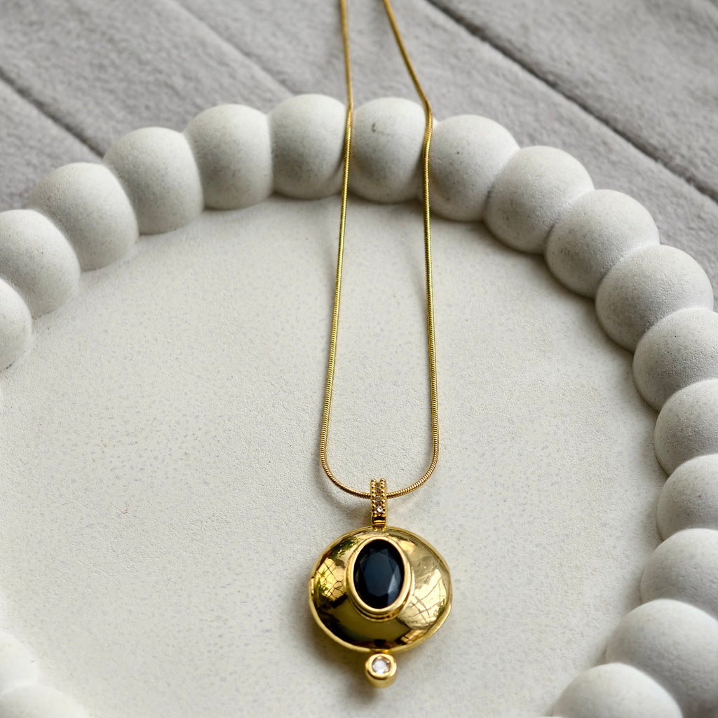 Luna Orbit Locket Necklace