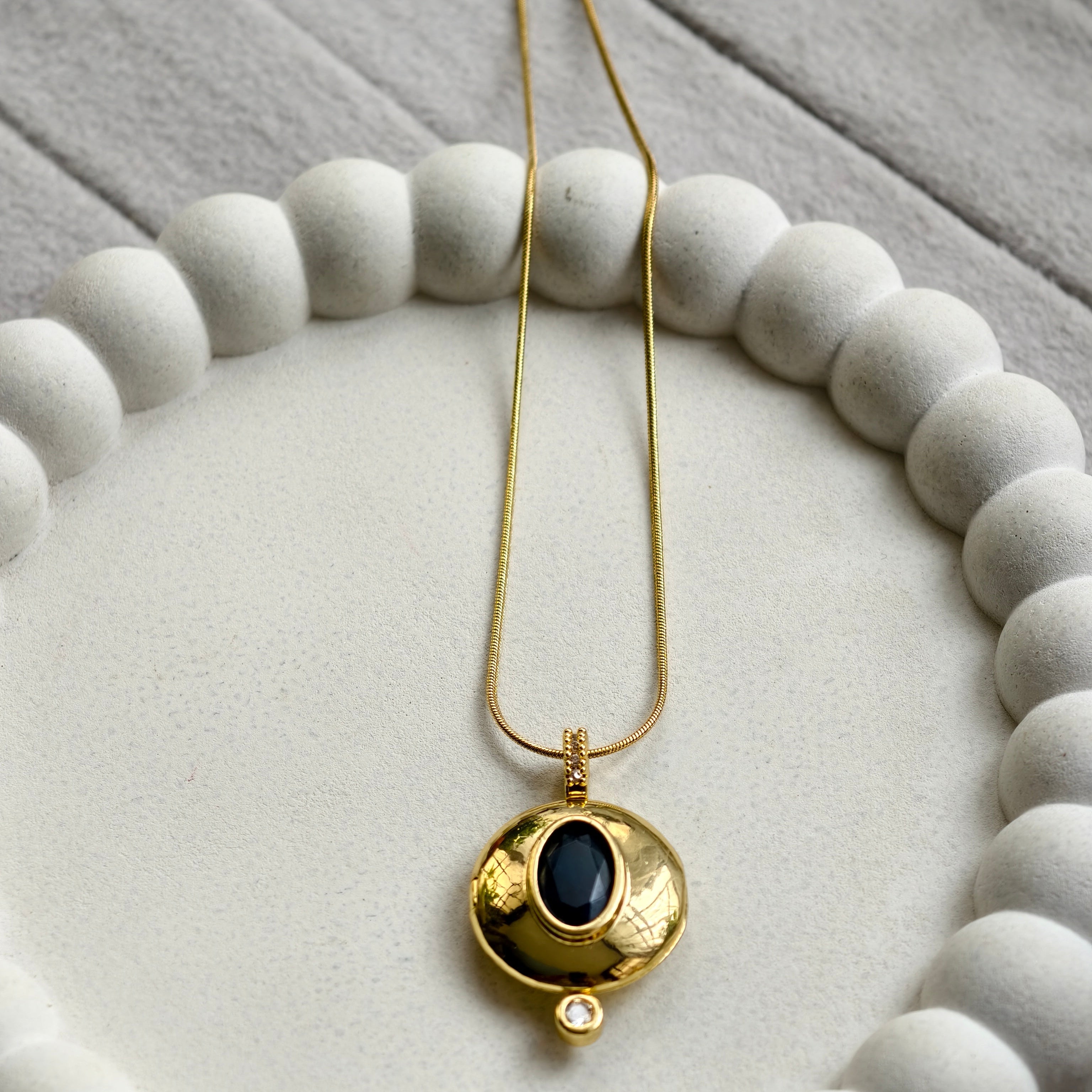 Luna Orbit Locket Necklace