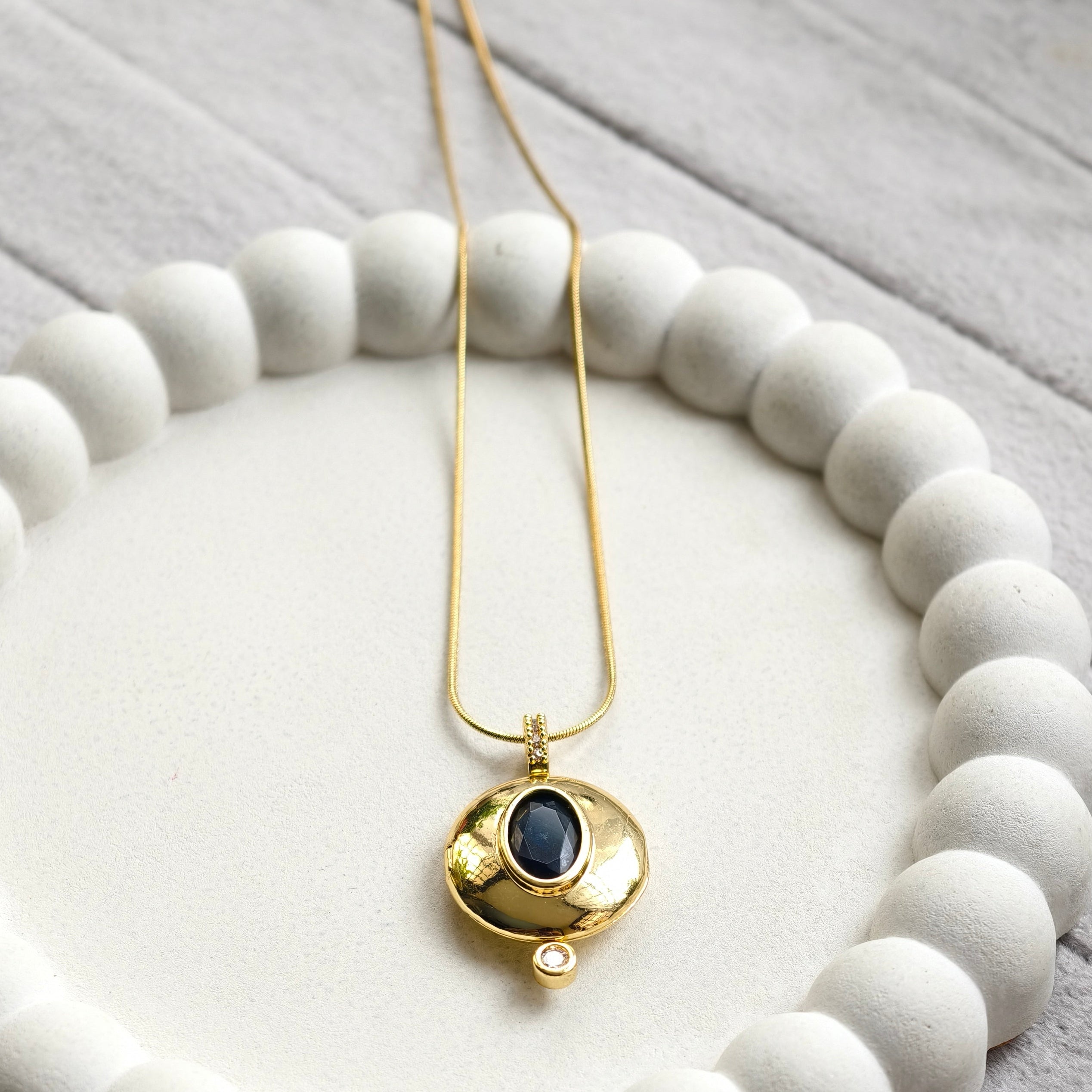 Luna Orbit Locket Necklace