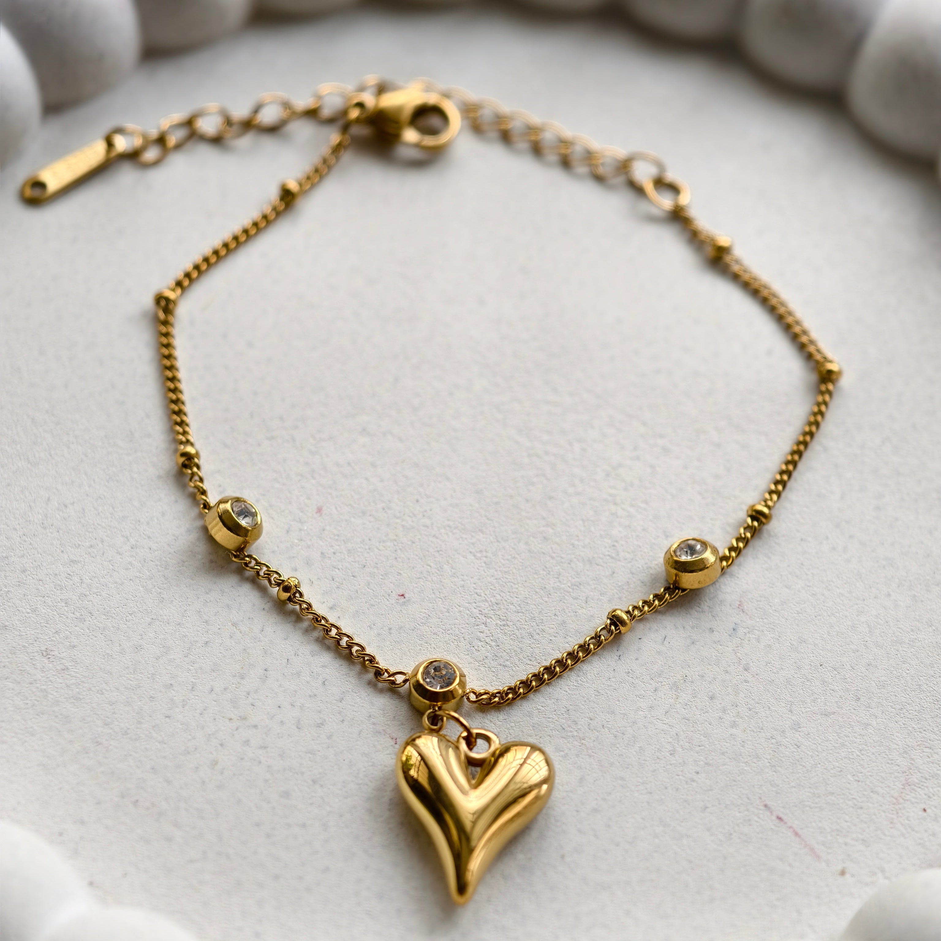 Lena Puff Heart Bracelet
