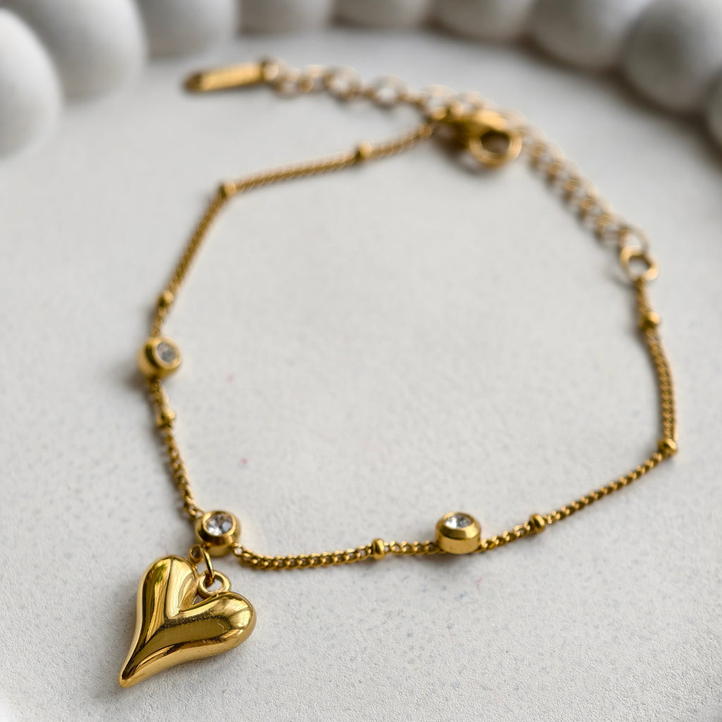 Lena Puff Heart Bracelet