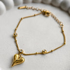 Lena Puff Heart Bracelet