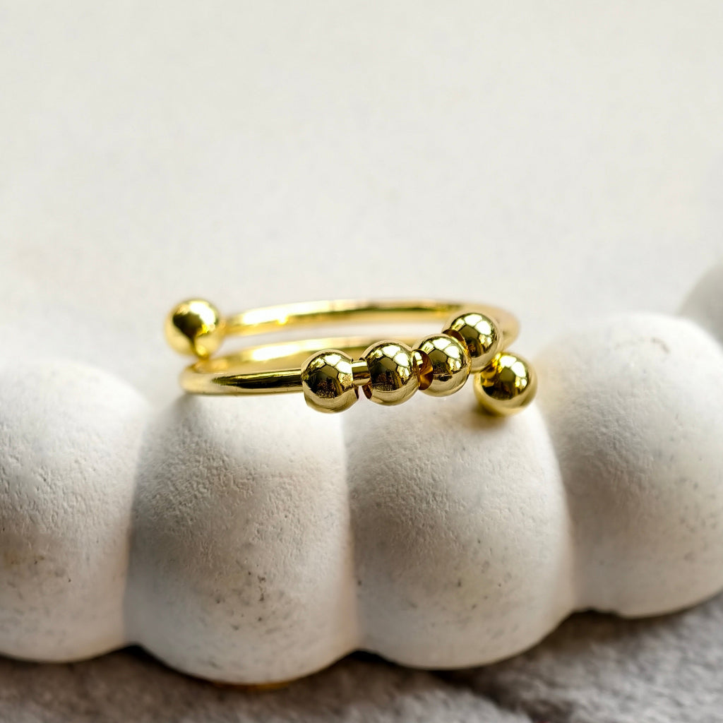 Nia Orbit Bead Ring