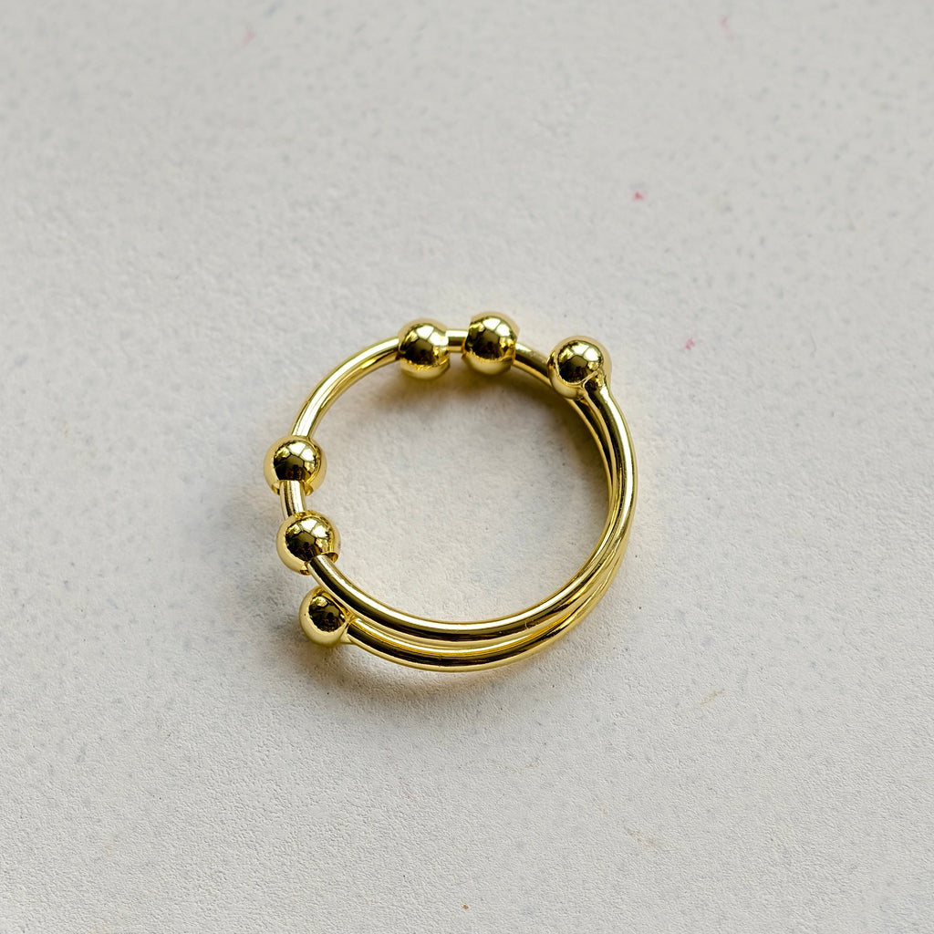 Nia Orbit Bead Ring