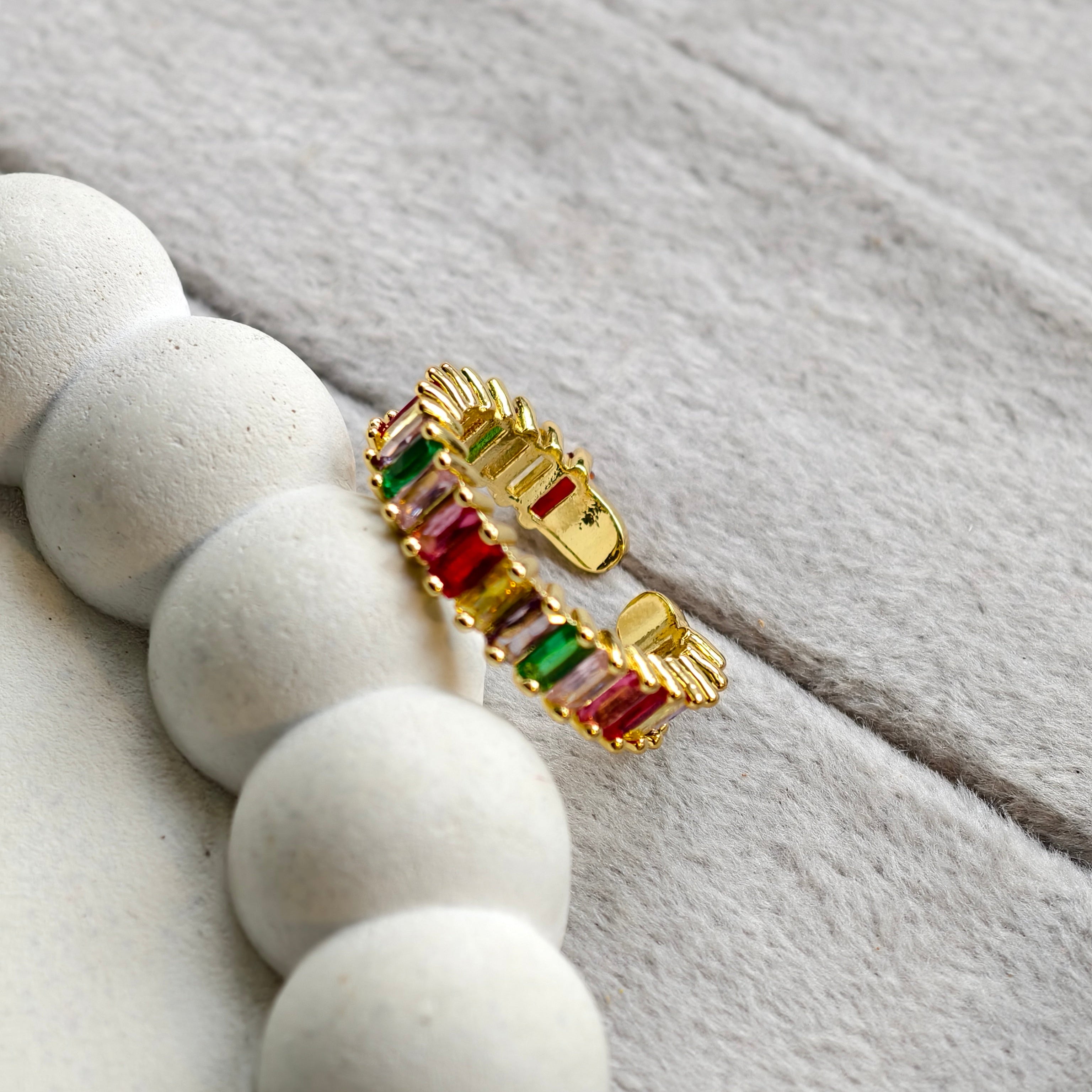 Nora Rainbow Band Ring