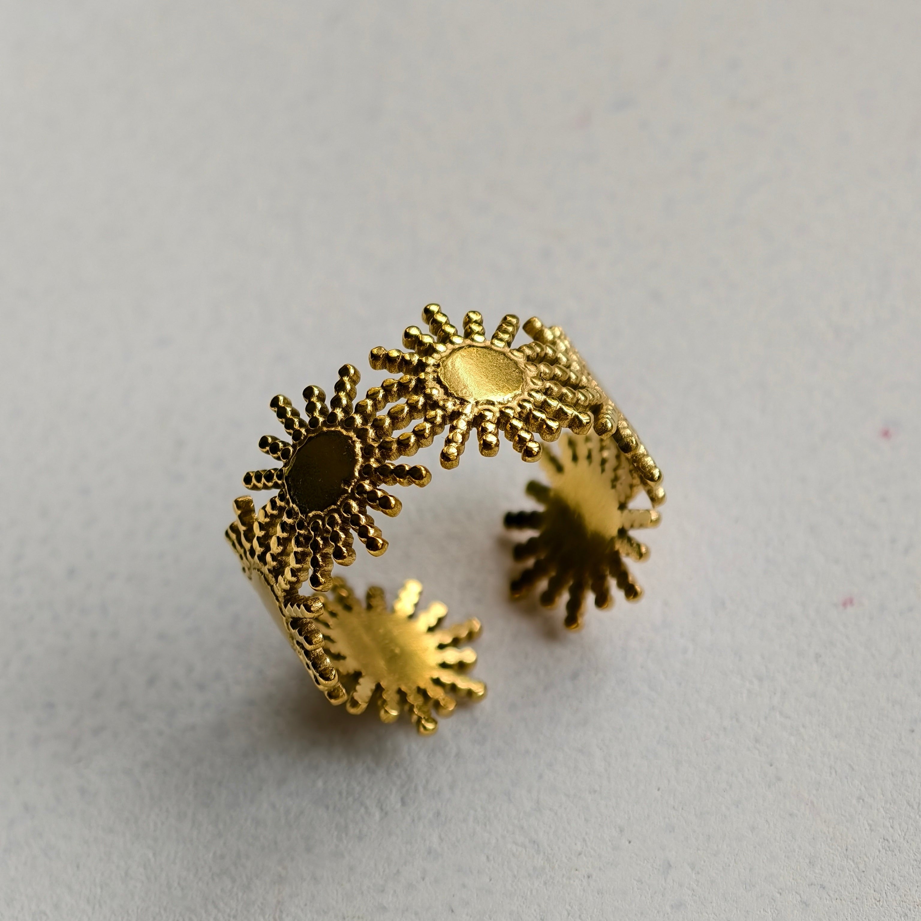Solara Sunburst Ring