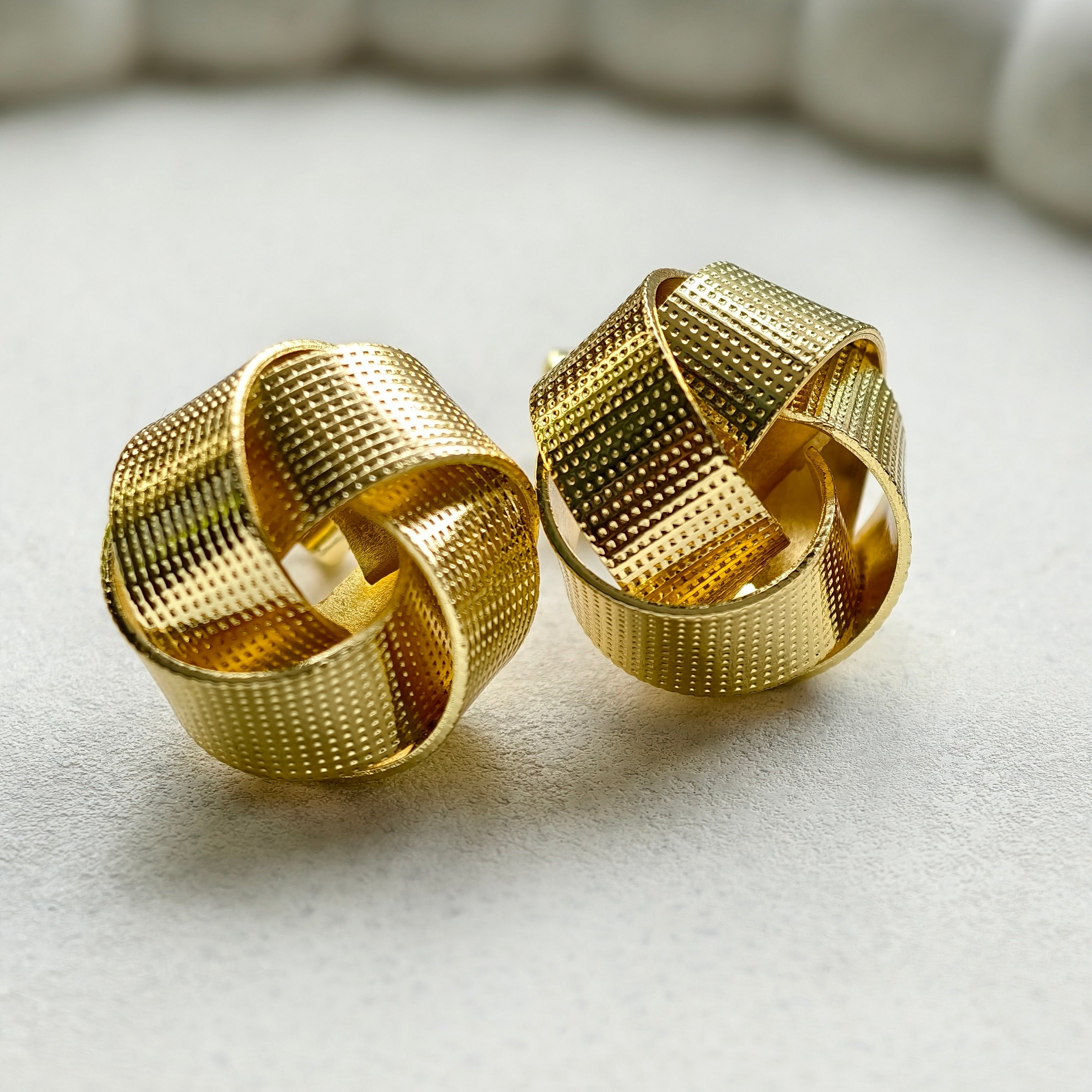 Nova Woven Knot Earrings