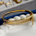 Cleo Geo Zip Bangle
