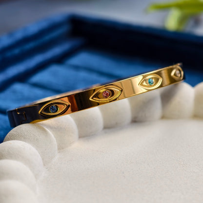 Iris Evil Eye Bangle