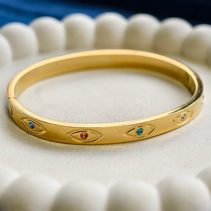 Iris Evil Eye Bangle