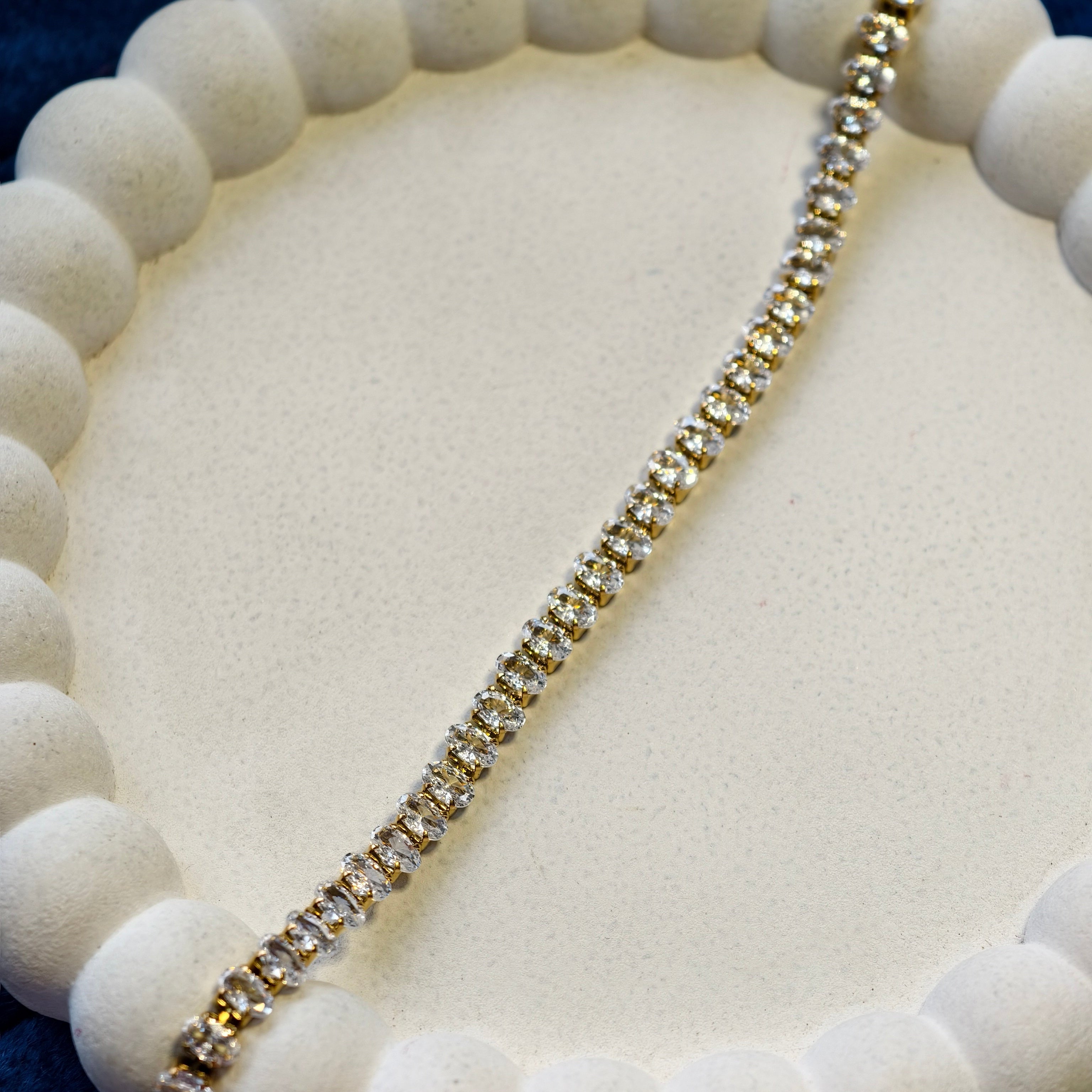 Aurelia Oval Tennis Bracelet