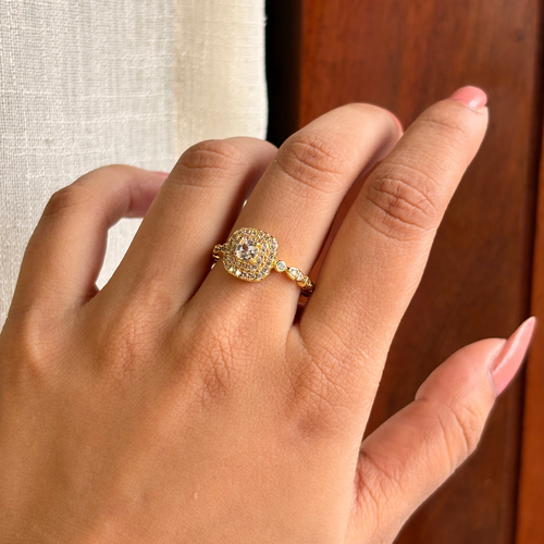 Anvika Zircon Open Ring