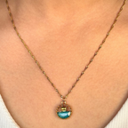 Selene Turtle Pendant Necklace