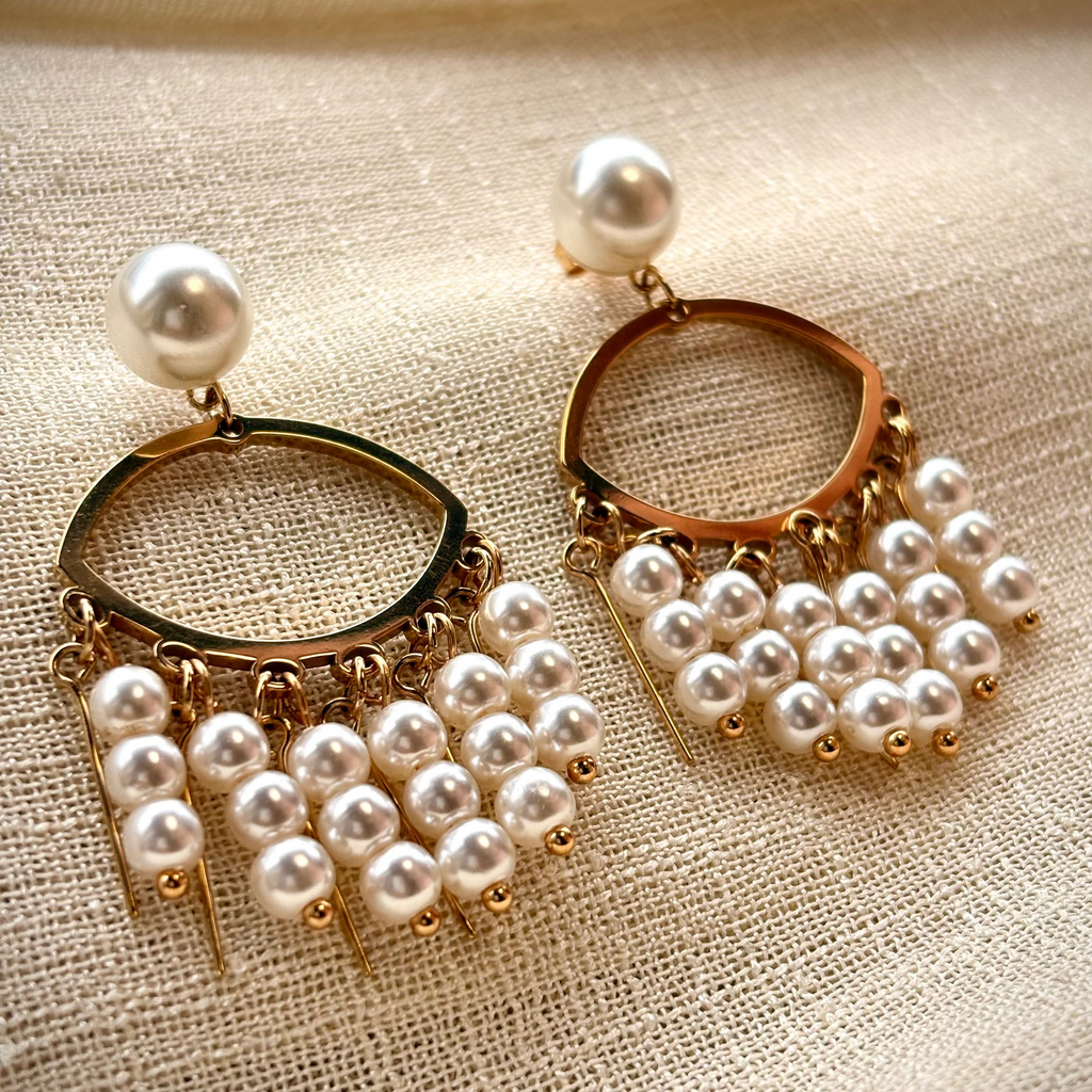 Luna Pearl Drop Earrings