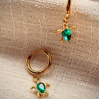 Marina Turtle Earrings