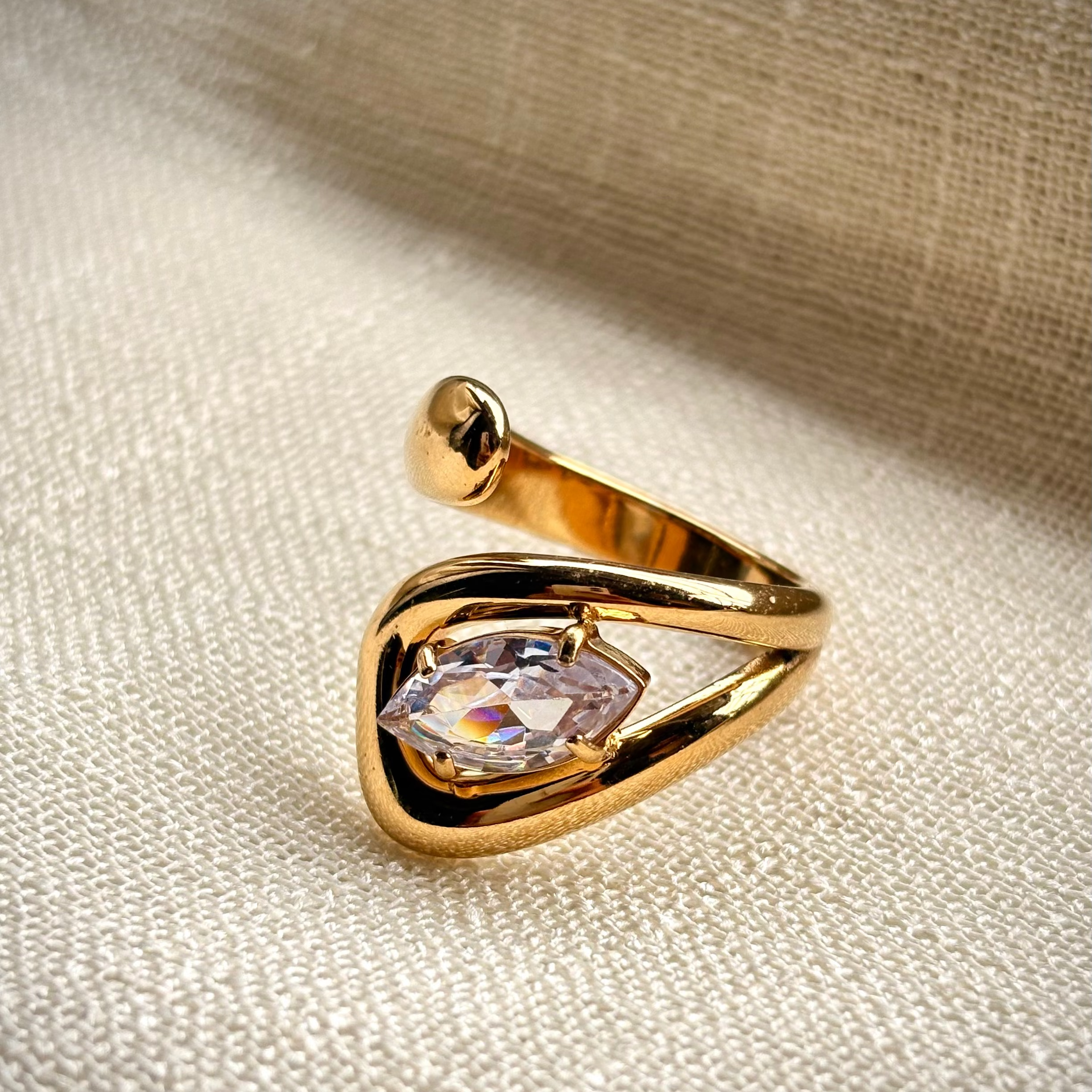 Zaria Sculptural Open Ring