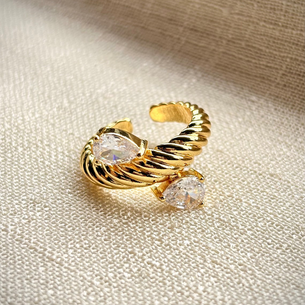 Luna Twisted Open Ring