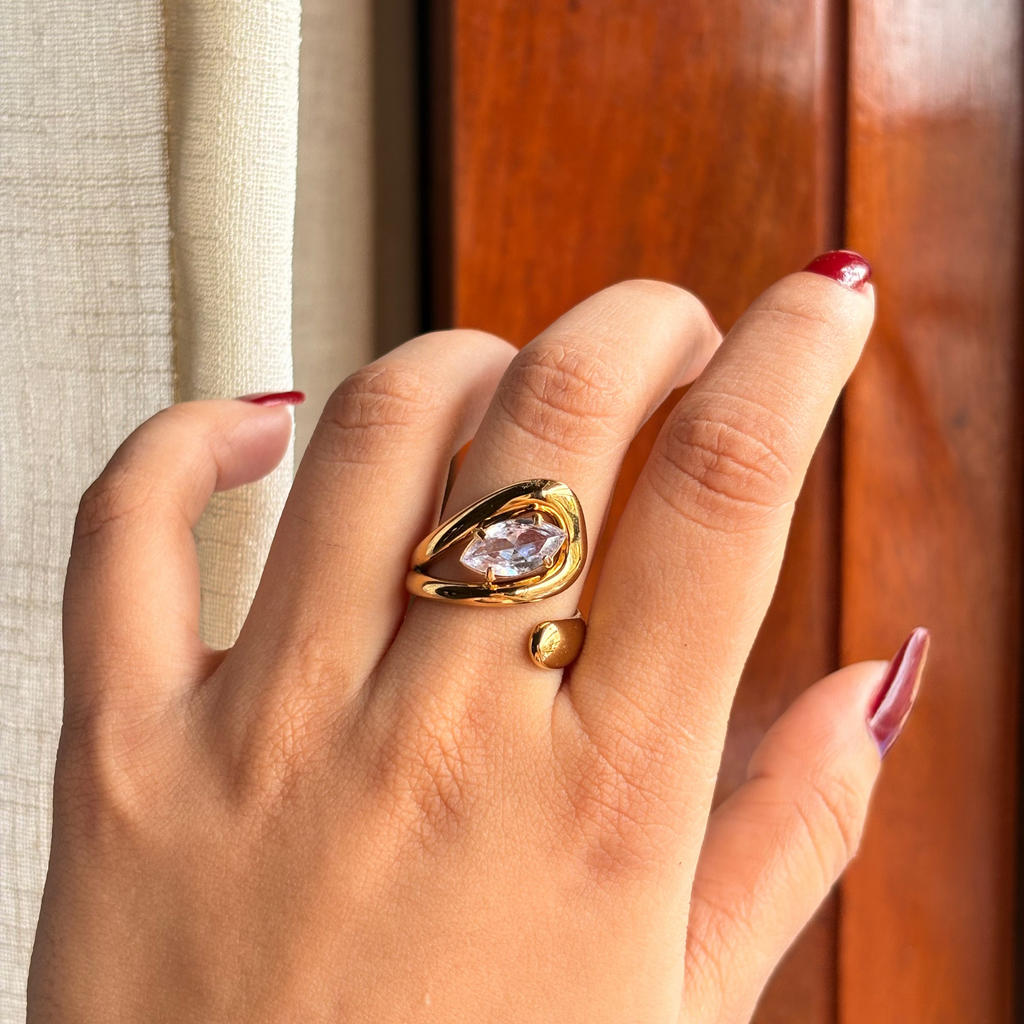 Zaria Sculptural Open Ring