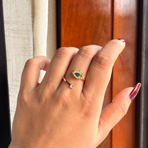Anaya Devil’s Eye Open Ring