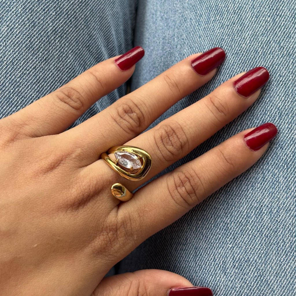 Zaria Sculptural Open Ring