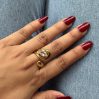 Zaria Sculptural Open Ring