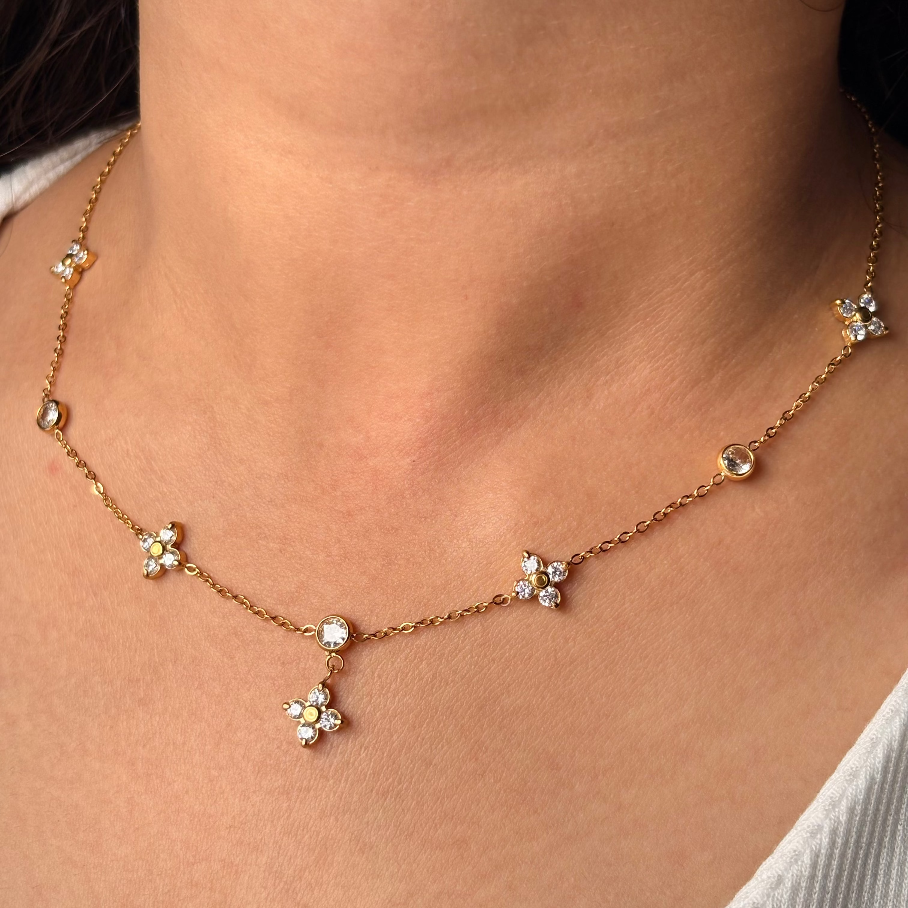 Lily Clover Necklace