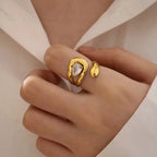 Luz Halo Open Ring